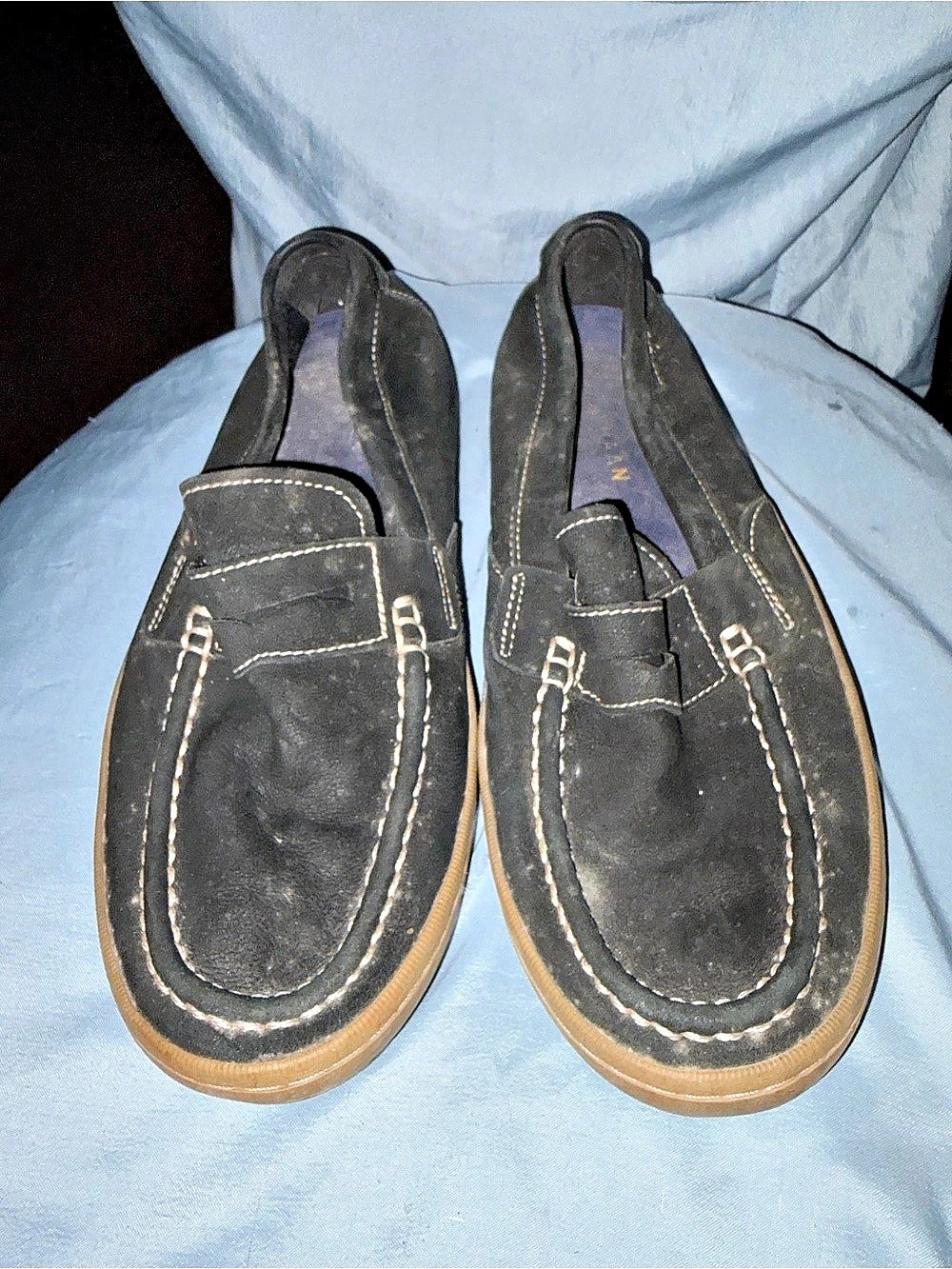 Cole Haan Davies Grand Penny Driving Loafers Black & Brown size 9